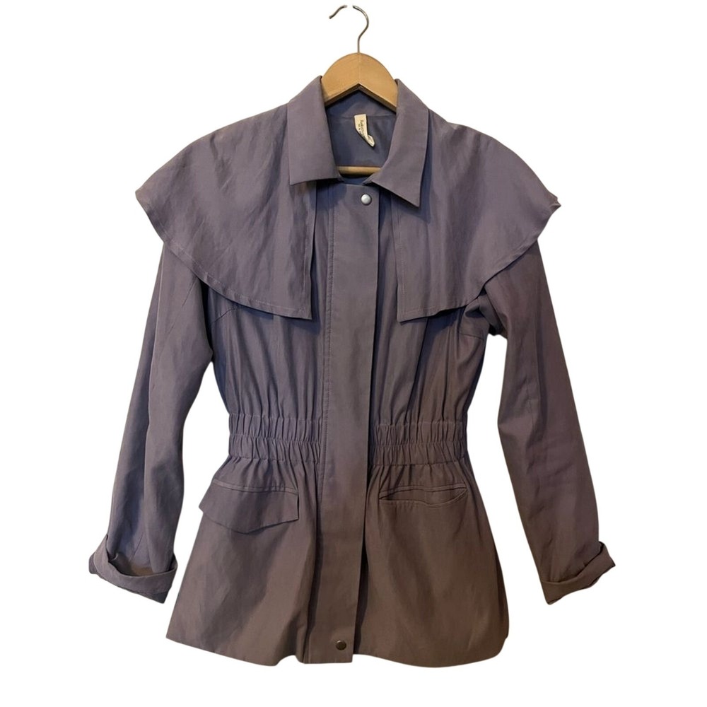 Real Coco Womens' Cape Jacket Lightweight  SZ XS (Lilac Color)‎